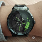 alfa romeo giulia stelvio qv 3D wheel watch green calipers brembo disc orologio wristwatch