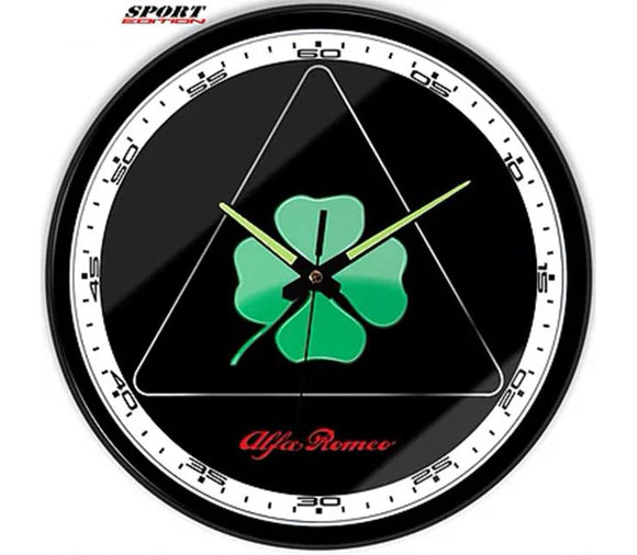 Alfa Romeo Wall Clock - Quadrifoglio