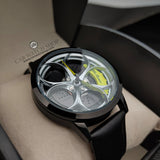 alfa romeo qv quadrifoglio verde 3d wheel watch yellow calipers f1 giulia giulietta gtv gta gt leather band