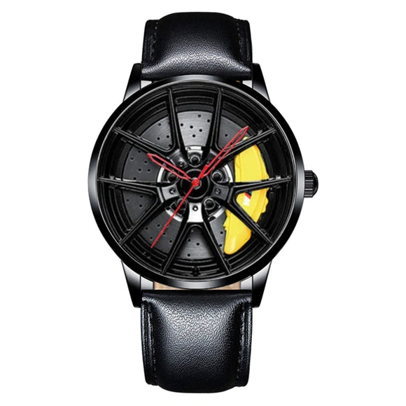 3D BMW ///M Wheel Leather Band Watch