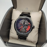 Alfa Romeo 3D wheel watch wristwatch orologio giulia stelvio qv quadrifoglio mito giulietta 147 156 159 gt gta gtam