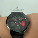 alfa romeo qv 3D wheel watch red calipers quadrifoglio verde orologio wristwatch carwatch