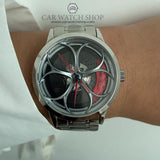 Alfa romeo 3d wheel watch red calipers giulia stelvio qv quadrifoglio wristwatch orologio brembo disc elegant perfect gift alfisti