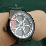 alfa romeo 3d wheel watch brembo disc red calipers real 3d wheel watch wristwatch orologio