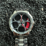 Alfa Romeo 3D wheel watch wristwatch orologio red calipers brembo disc