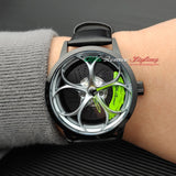 alfa romeo busso quadrifoglio qv 3D wheel leather watch green calipers 