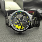 alfa romeo junior kimi raikkonen qv quadrifoglio verde f1 wheel watch orologio wristwatch yellow calipers gift 3d