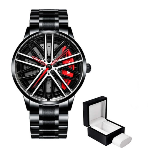 Car Wheel Watch, Stainless Steel Watch with Japanese Brazil | Ubuy