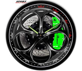 Alfa Romeo Wall Clock - Giulia QV Wheel (5 caliper colors)