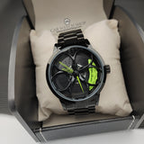 alfa romeo qv quadrifoglio verde 3d wheel watch green calipers f1 giulia giulietta gtv gta gt orologio wristwatch