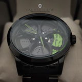 alfa romeo stelvio spider quadrifoglio qv sz rz racing tonale 33 155 uk usa wheel 3d watch green calipers orologio wristwatch carwatch